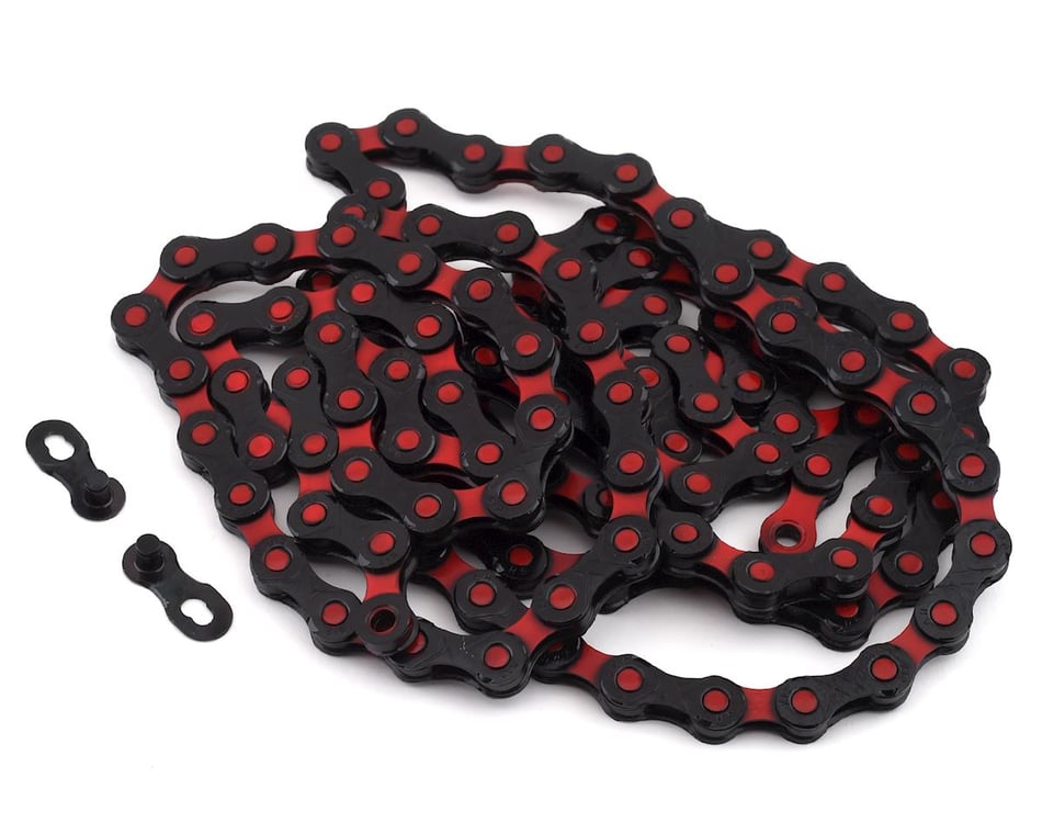 KMC DLC 12 Chain (Black/Red) (12 Speed) (126 Links)